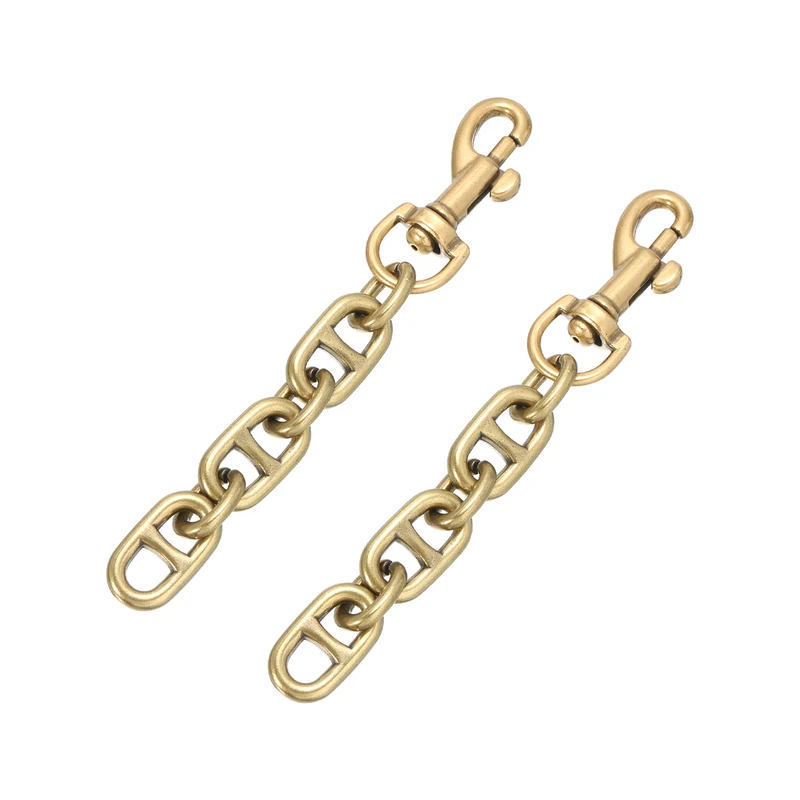 2Pcs 12cm/4.7" Alloy Purse Strap Extender Bag Chain for Handbag Clutch, Bronze