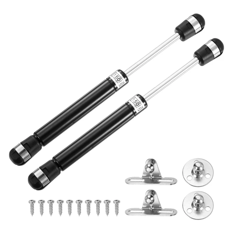 8 Inch 150N/33lb Gas Shock Strut Lift Support, (Black, Set of 2)