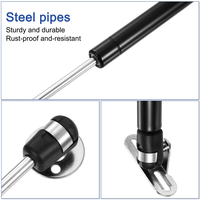 8 Inch 150N/33lb Gas Shock Strut Lift Support, (Black, Set of 2)