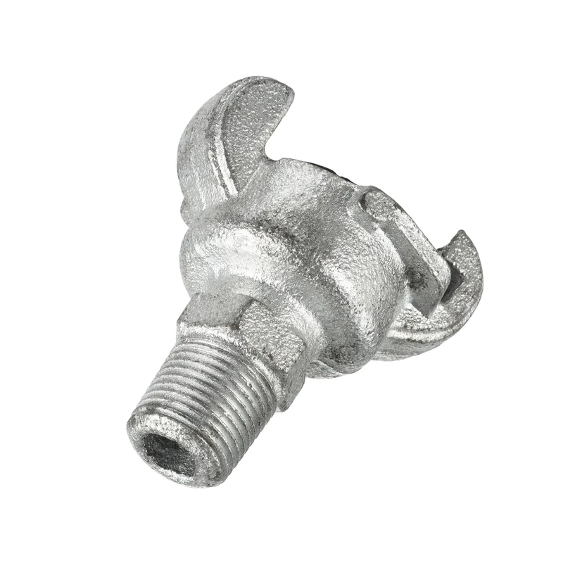 Air Hose Coupling Fitting, Malleable Cast Iron Male Thread Claw Quick Connector for Air Water Pipe