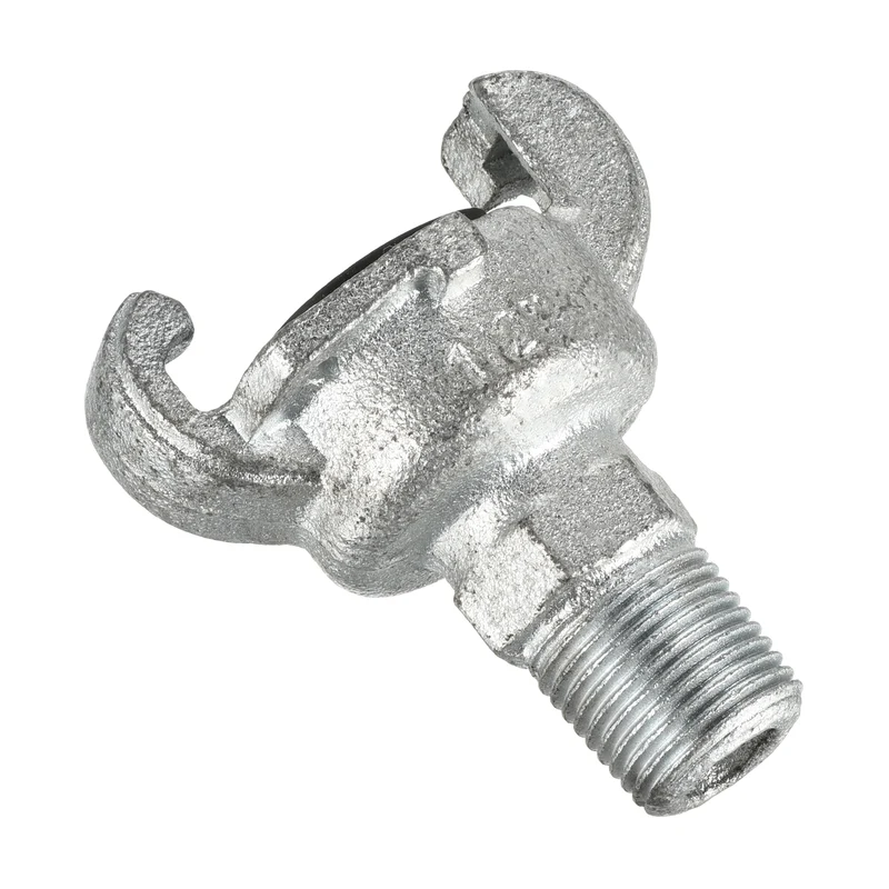 Air Hose Coupling Fitting, Malleable Cast Iron Male Thread Claw Quick Connector for Air Water Pipe