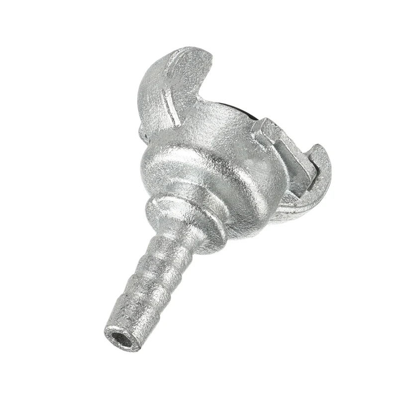 Air Hose Coupling Fitting, Malleable Cast Iron Hose End Barbed Claw Quick Connector for Air Water Pipe