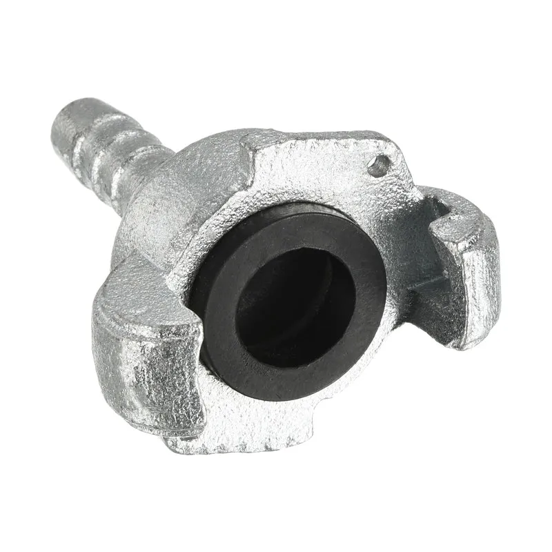 Air Hose Coupling Fitting, Malleable Cast Iron Hose End Barbed Claw Quick Connector for Air Water Pipe