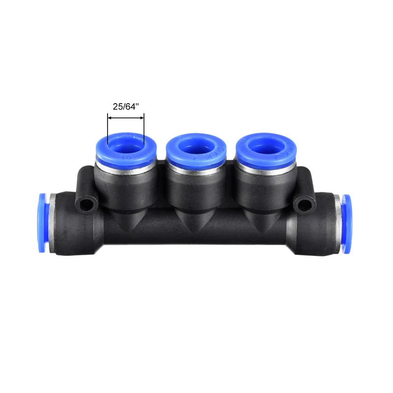 Plastic Inline Manifold Union Push to Connect Tube Fittings Push Lock