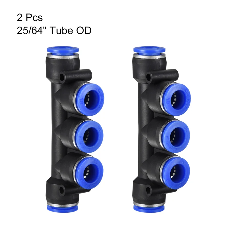 Plastic Inline Manifold Union Push to Connect Tube Fittings Push Lock