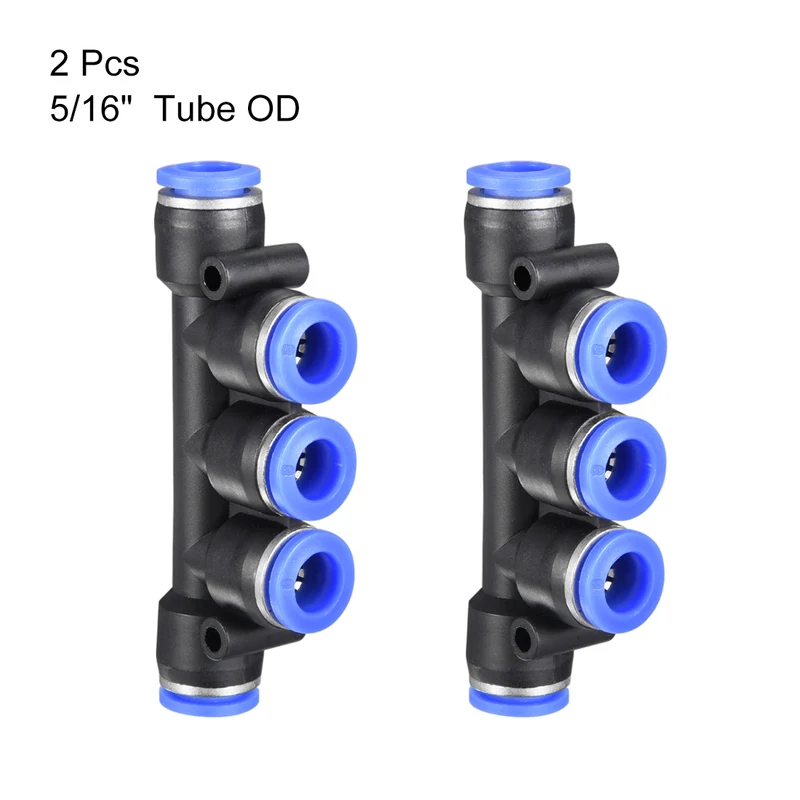 Plastic Inline Manifold Union Push to Connect Tube Fittings Push Lock