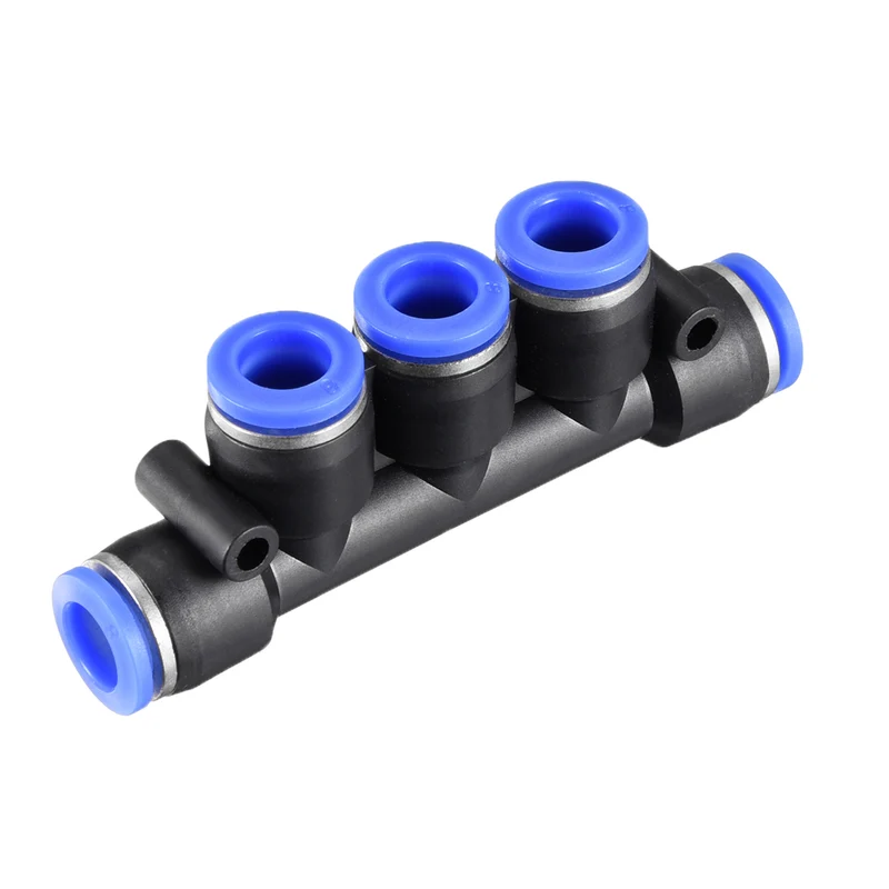 Plastic Inline Manifold Union Push to Connect Tube Fittings Push Lock