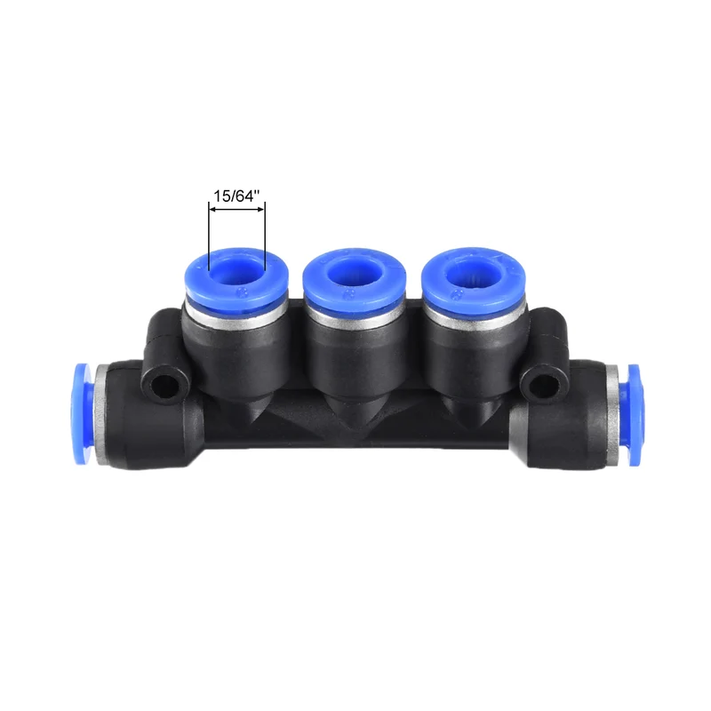 Plastic Inline Manifold Union Push to Connect Tube Fittings Push Lock