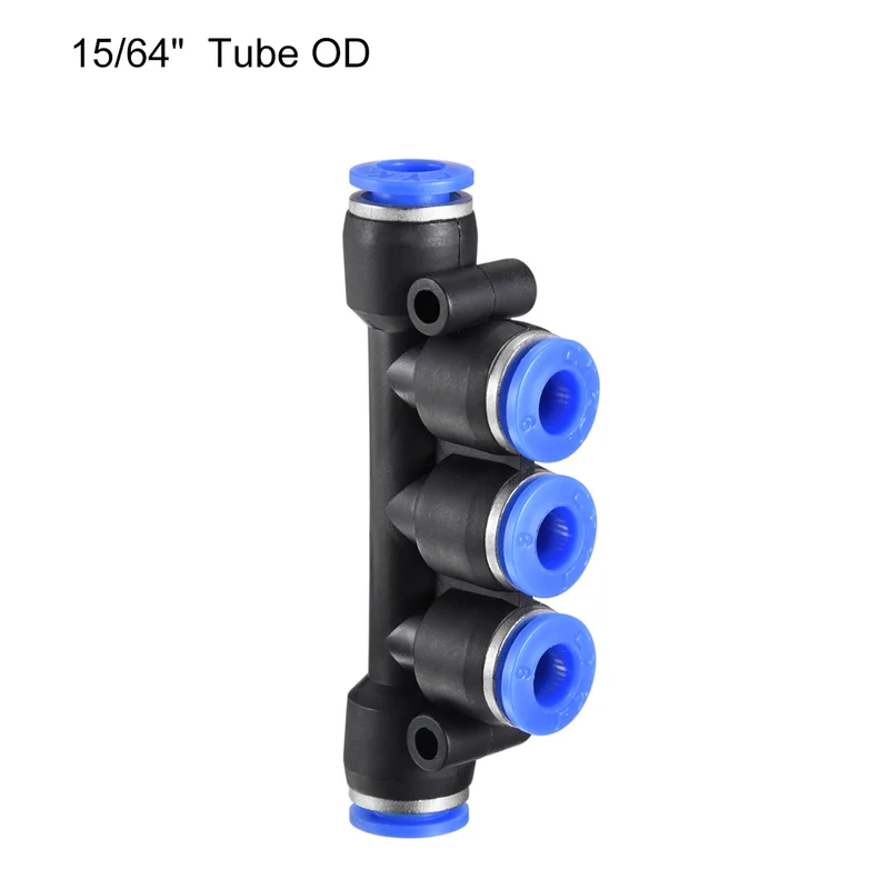 Plastic Inline Manifold Union Push to Connect Tube Fittings Push Lock