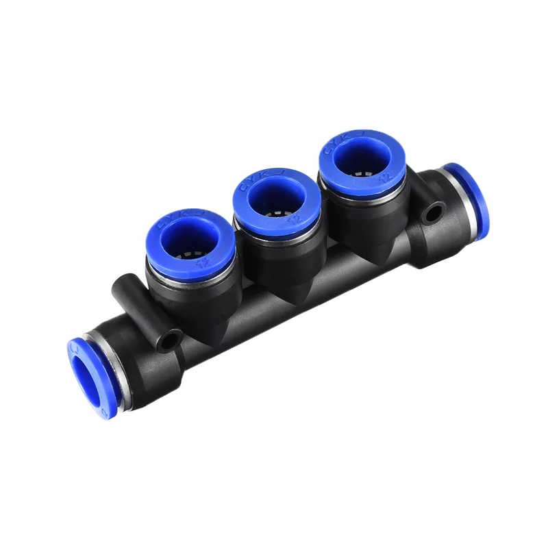 Plastic Inline Manifold Union Push to Connect Tube Fittings Push Lock