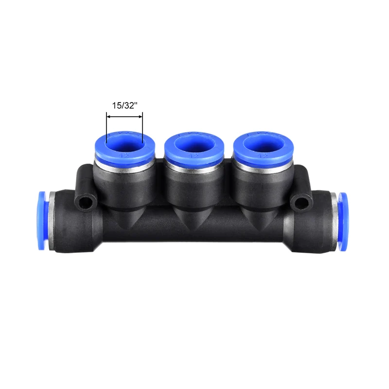 Plastic Inline Manifold Union Push to Connect Tube Fittings Push Lock