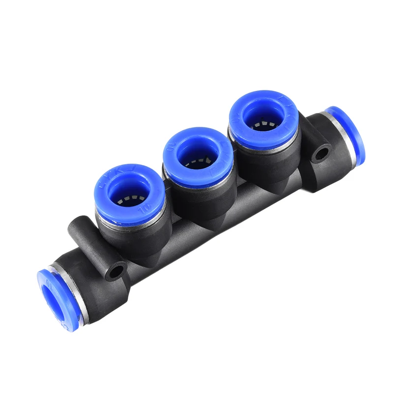 Plastic Inline Manifold Union Push to Connect Tube Fittings Push Lock