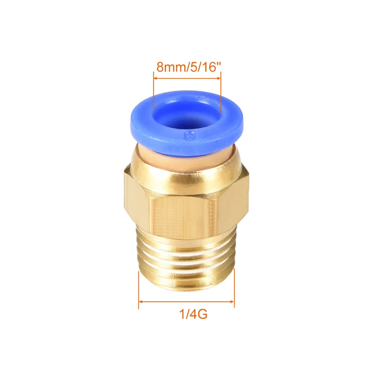 Straight Pneumatic Push to Quick Connect Fittings Tube OD
