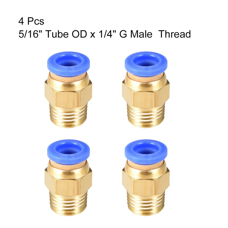 Straight Pneumatic Push to Quick Connect Fittings Tube OD