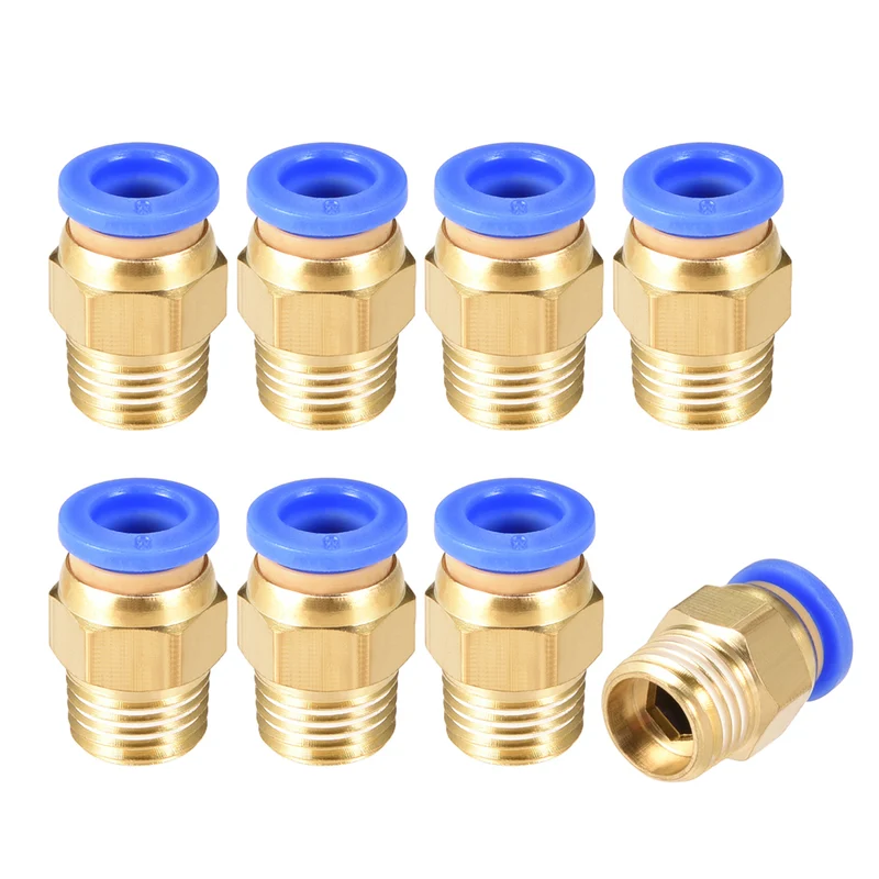 Straight Pneumatic Push to Quick Connect Fittings Tube OD