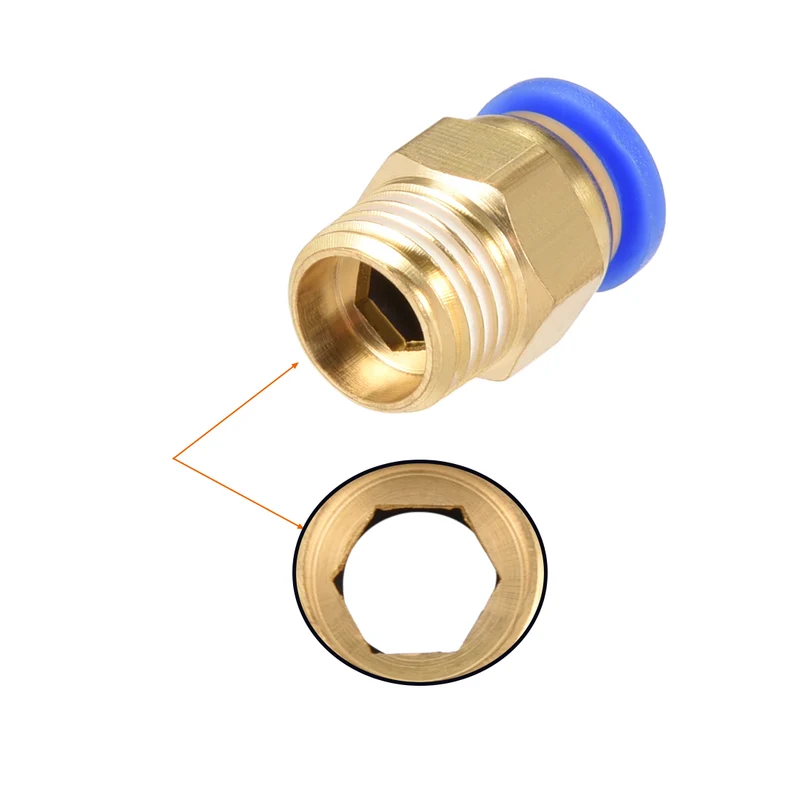 Straight Pneumatic Push to Quick Connect Fittings Tube OD