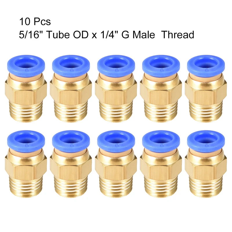 Straight Pneumatic Push to Quick Connect Fittings Tube OD