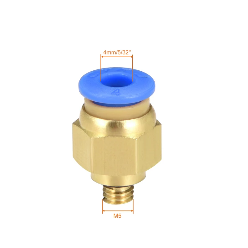 Straight Pneumatic Push to Quick Connect Fittings Tube