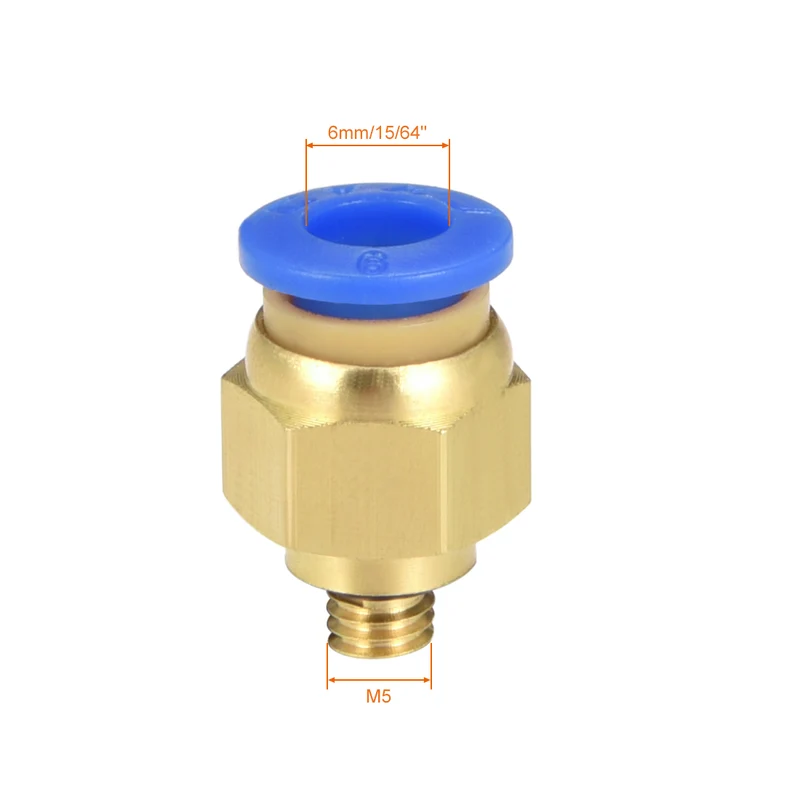 Straight Pneumatic Push to Quick Connect Fittings Tube