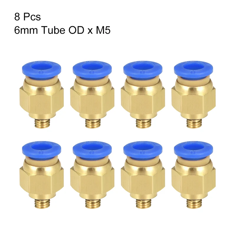 Straight Pneumatic Push to Quick Connect Fittings Tube