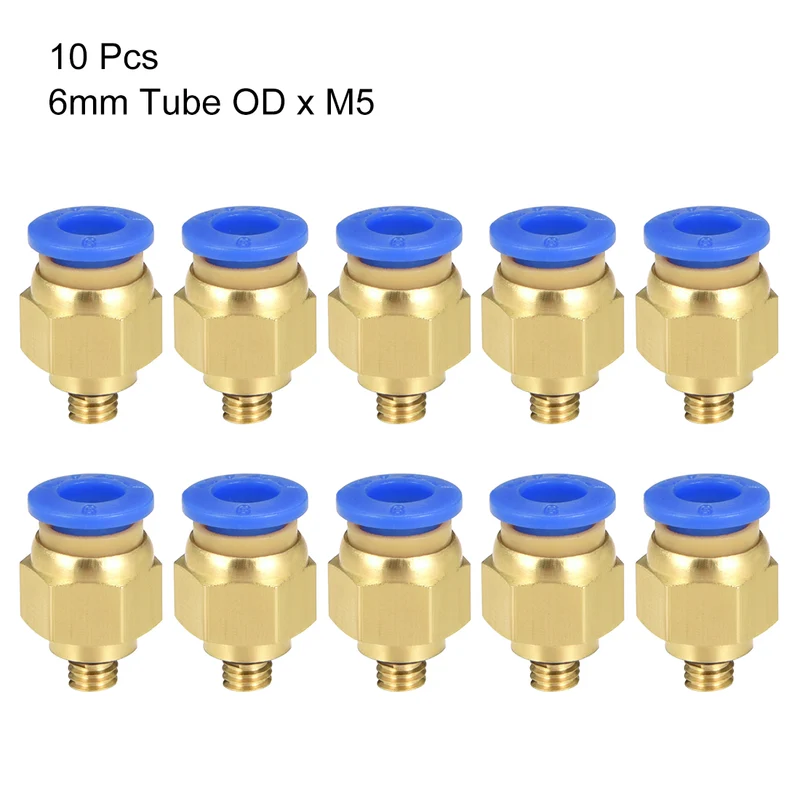 Straight Pneumatic Push to Quick Connect Fittings Tube