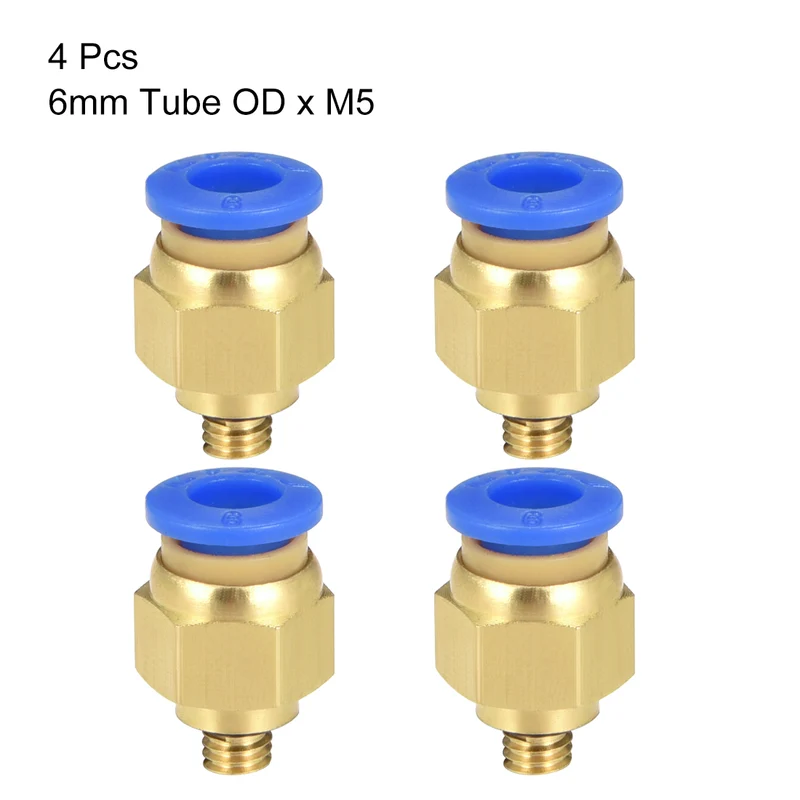 Straight Pneumatic Push to Quick Connect Fittings Tube