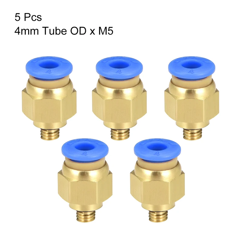 Straight Pneumatic Push to Quick Connect Fittings Tube