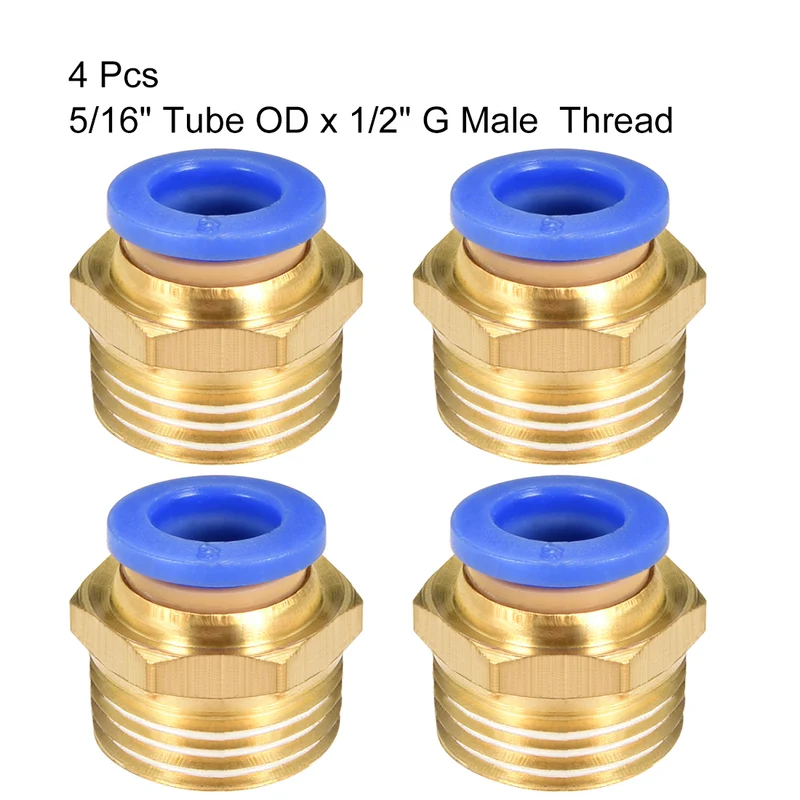 Straight Pneumatic Push to Quick Connect Fitting