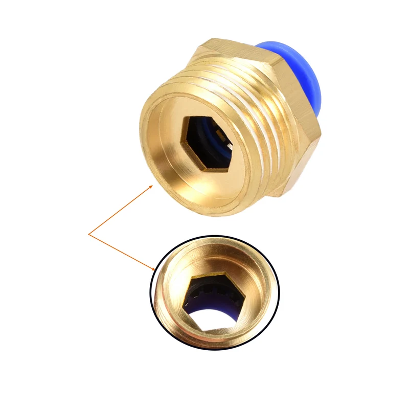 Straight Pneumatic Push to Quick Connect Fitting