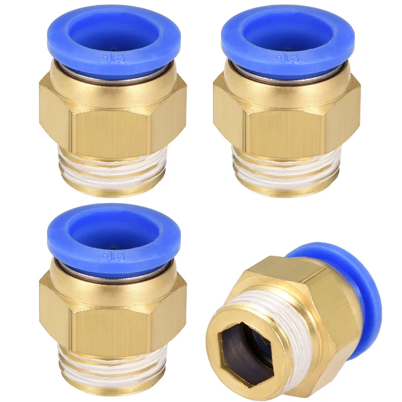 Straight Pneumatic Push to Quick Connect Fitting