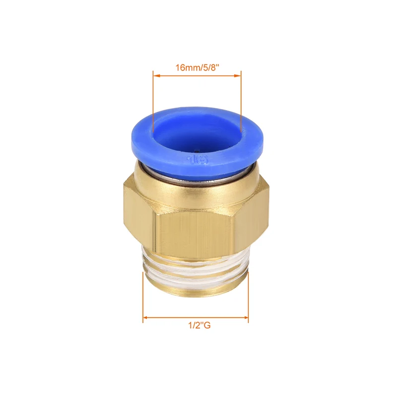 Straight Pneumatic Push to Quick Connect Fitting