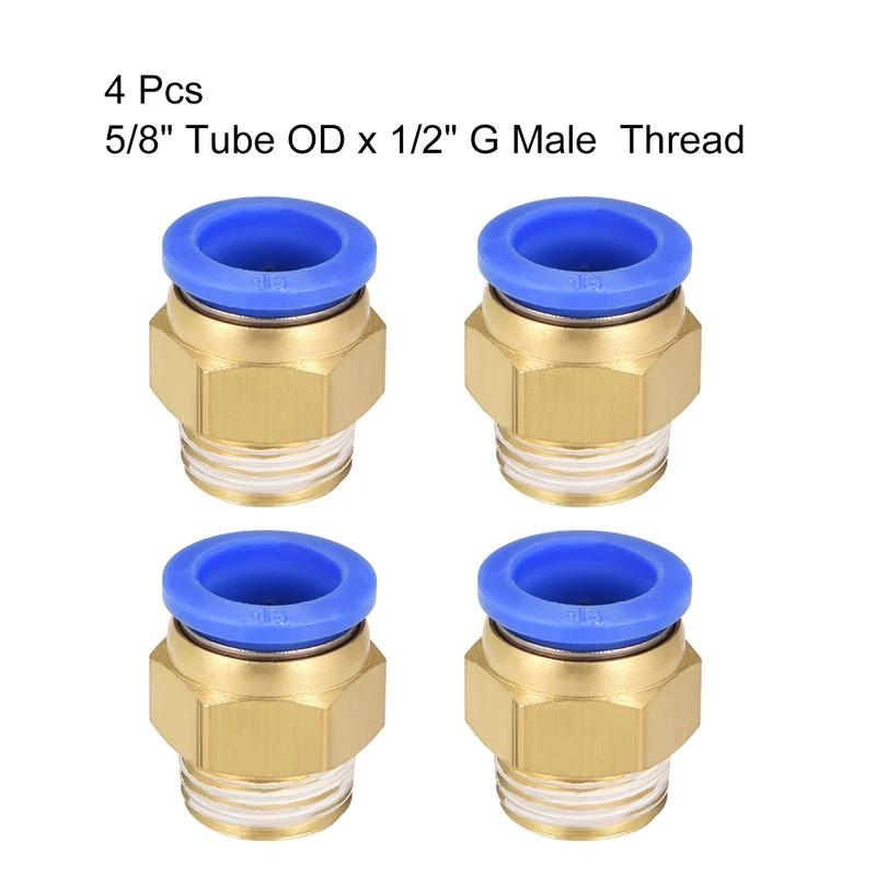 Straight Pneumatic Push to Quick Connect Fitting