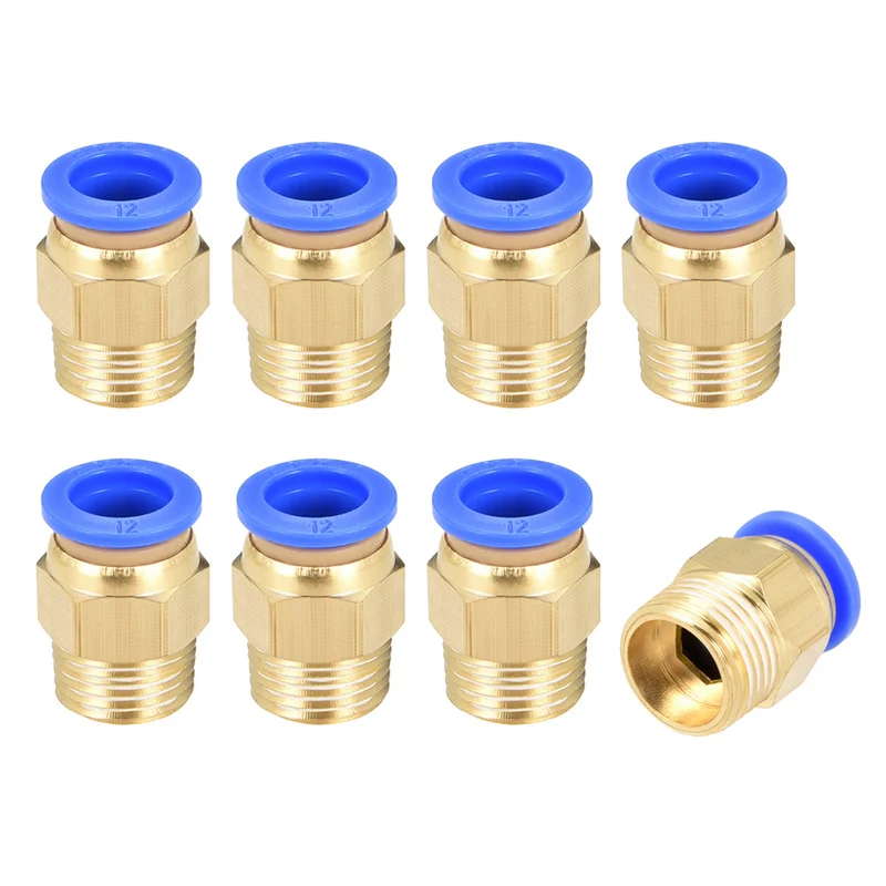 Straight Pneumatic Push to Quick Connect Fittings Male