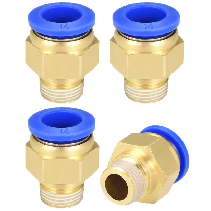 Straight Pneumatic Push to Quick Connect Fittings Male