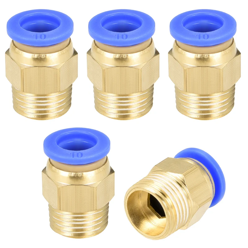 Straight Pneumatic Push to Quick Connect Fittings Male