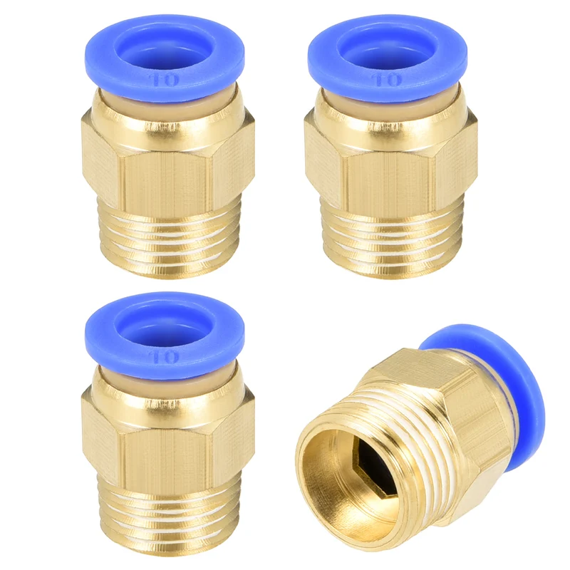 Straight Pneumatic Push to Quick Connect Fittings Male