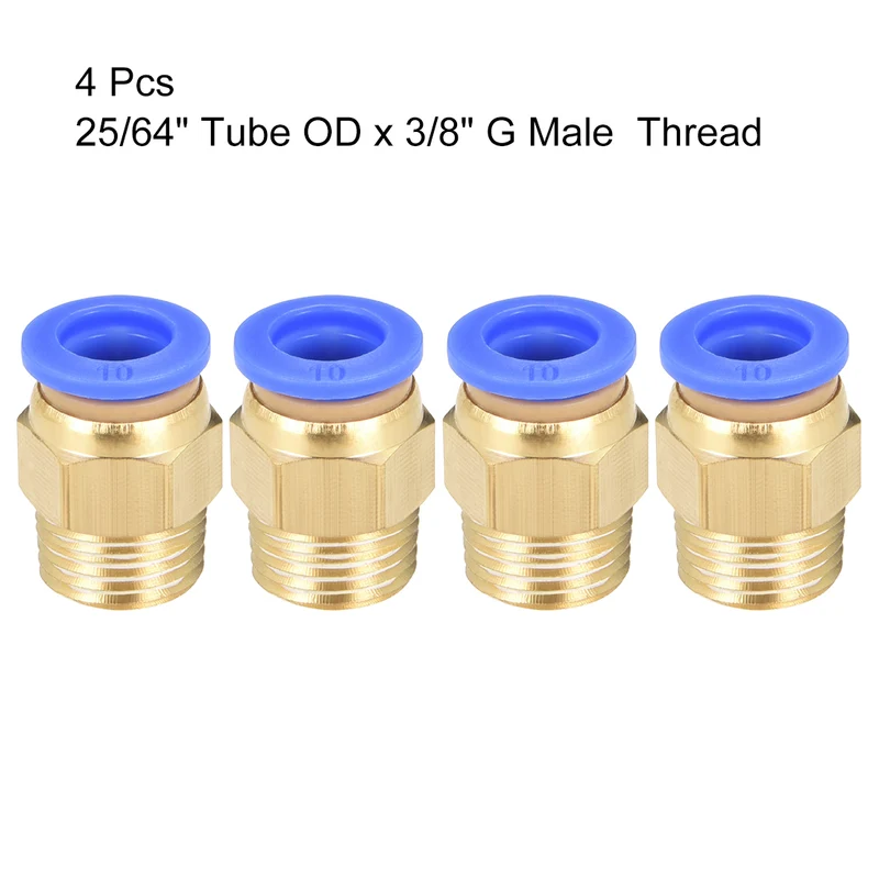 Straight Pneumatic Push to Quick Connect Fittings Male