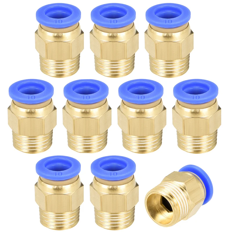 Straight Pneumatic Push to Quick Connect Fittings Male