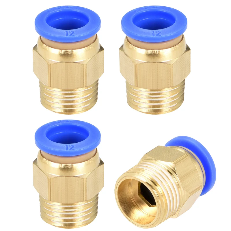 Straight Pneumatic Push to Quick Connect Fittings Male