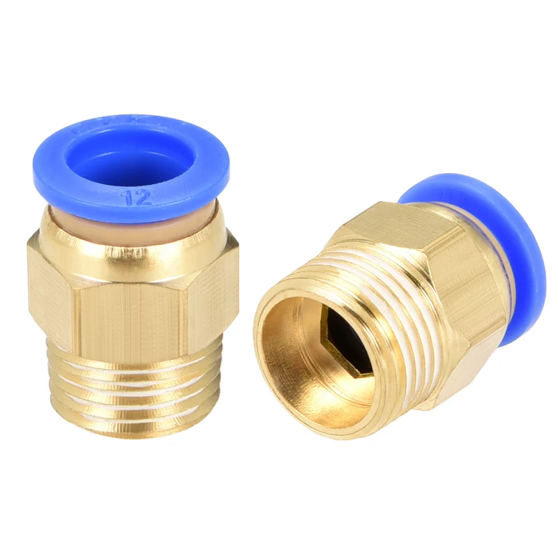 Straight Pneumatic Push to Quick Connect Fittings Male