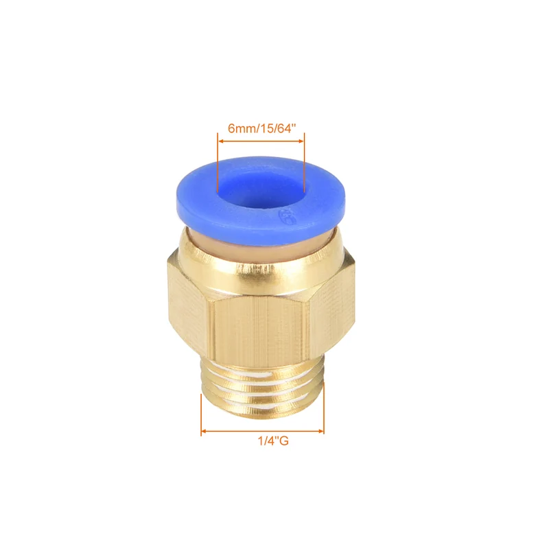 Male Straight Thread Push in Joint Pneumatic Fitting Quick Fitting