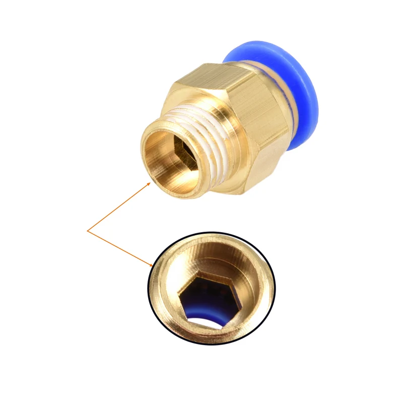 Male Straight Thread Push in Joint Pneumatic Fitting Quick Fitting