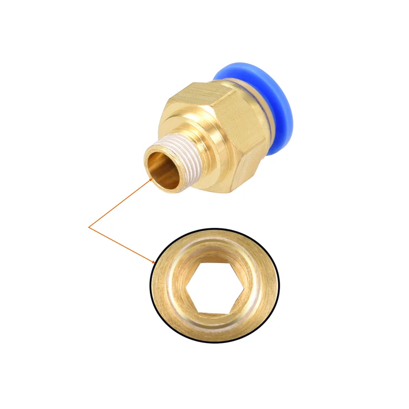 Male Straight Thread Push in Joint Pneumatic Connector Fitting Quick Fitting