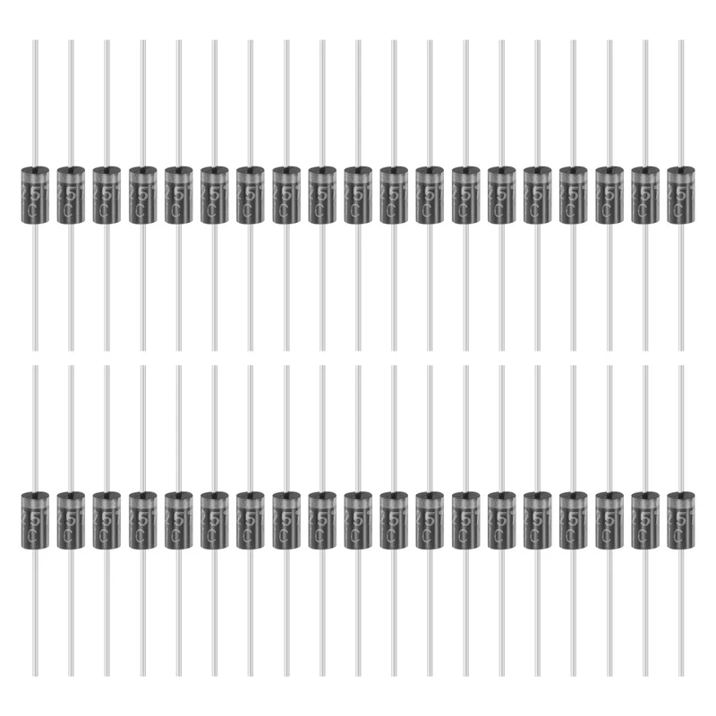 100 Pcs RL257 Rectifier Diode, 1.5A 1000V DO-15 Electronic Silicon Diodes