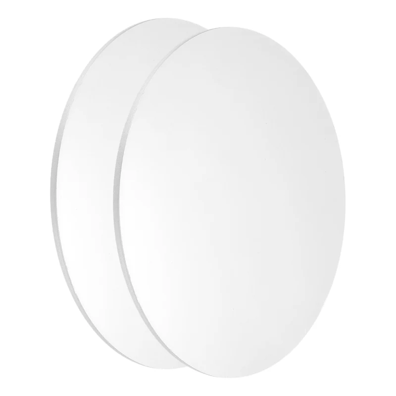 2Pcs Aluminum Disc 6"(150mm) Dia 0.12"(3mm) Thick Round 5052 Aluminum Sheets