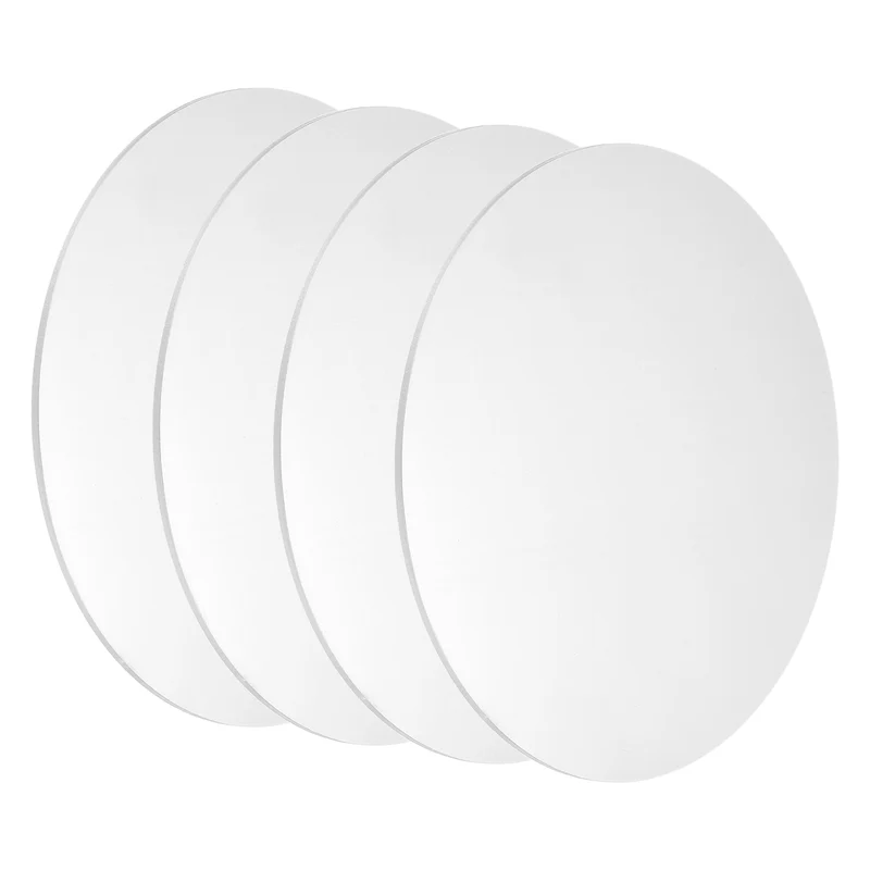 4Pcs Aluminum Disc 6"(150mm) Dia 0.06"(1.5mm) Thick Round 5052 Aluminum Sheets