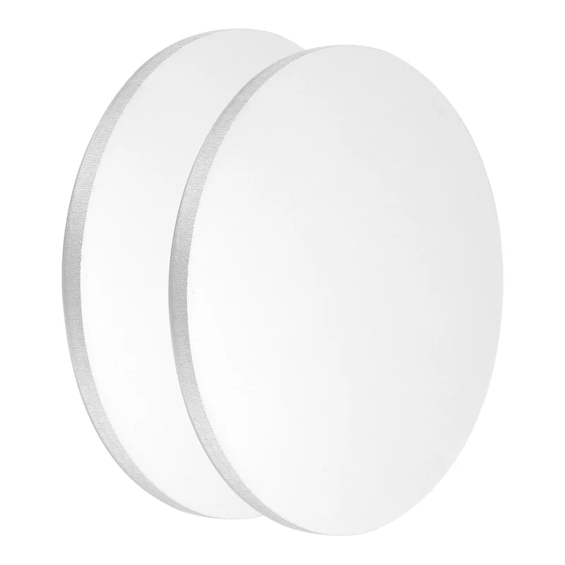 2Pcs Aluminum Disc 4"(100mm) Dia 0.2"(5mm) Thick Round 5052 Aluminum Sheets