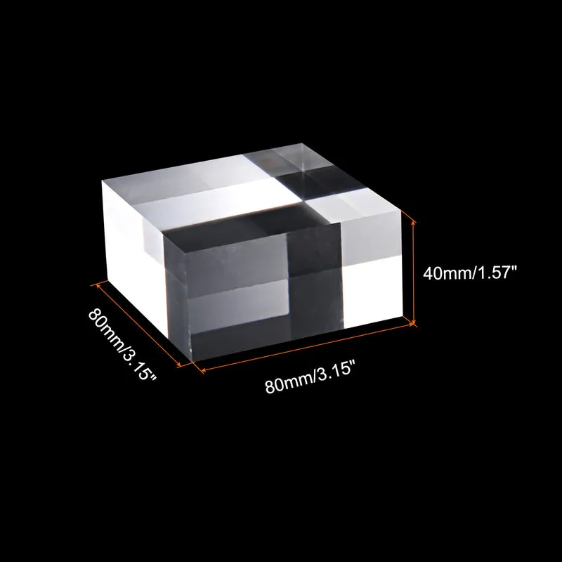 3" x 3" x 1.5" Jewelry Display Riser, Acrylic Cube Display Stand, Clear