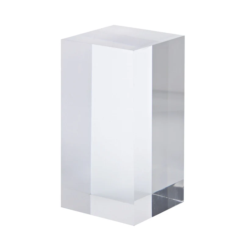 2" x 2" x 4" Jewelry Display Riser, Acrylic Cube Display Stand, Clear