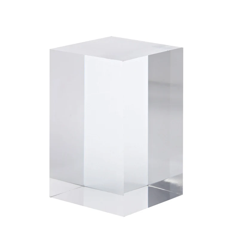 2" x 2" x 3" Jewelry Display Riser, Acrylic Cube Display Stand, Clear